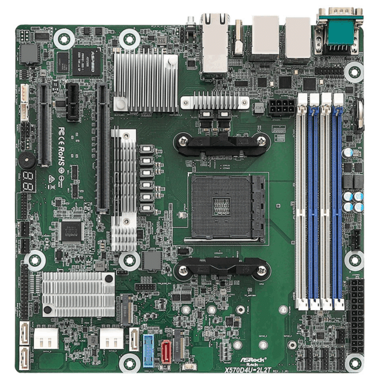 ASRock Inc. ASRock SV MB X570D4U-2L2T AMD Ryzen max128GB DDR4 PCIe micro-ATX Retail MB 245260 X570D4U-2L2T