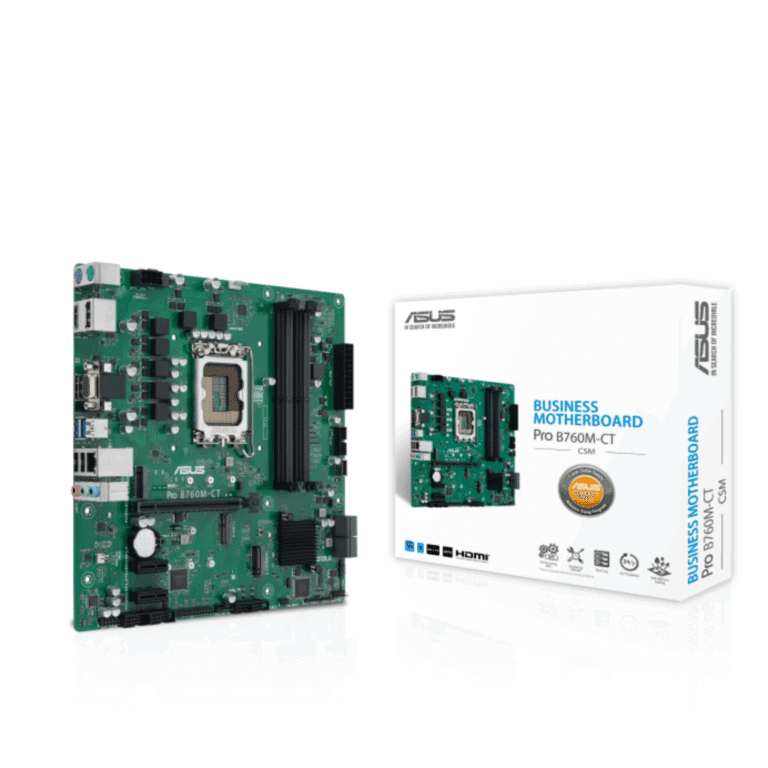 ASUS TeK ASUS MB Pro B760M-CT-CSM B760 LGA1700 Max128GB DDR5 mATX Retail MB 269903 PRO B760M-CT-CSM
