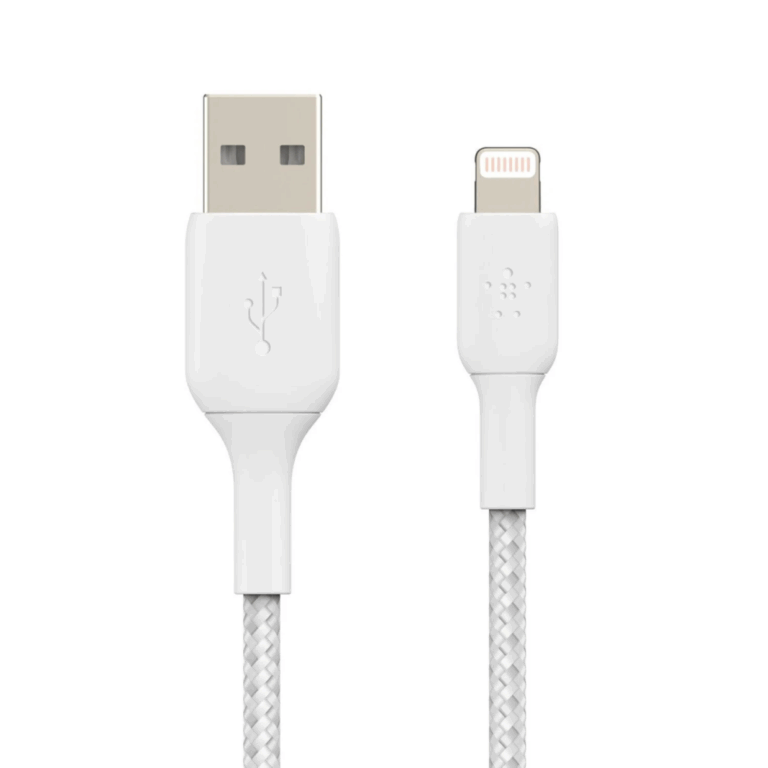 Belkin BoostCharge - Cable Lightning - 24 pin USB-C macho a Lightning macho - 1 m - blanco - suministro de potencia USB (18W) - Celulares - Accesorios - CAA003bt1MWH