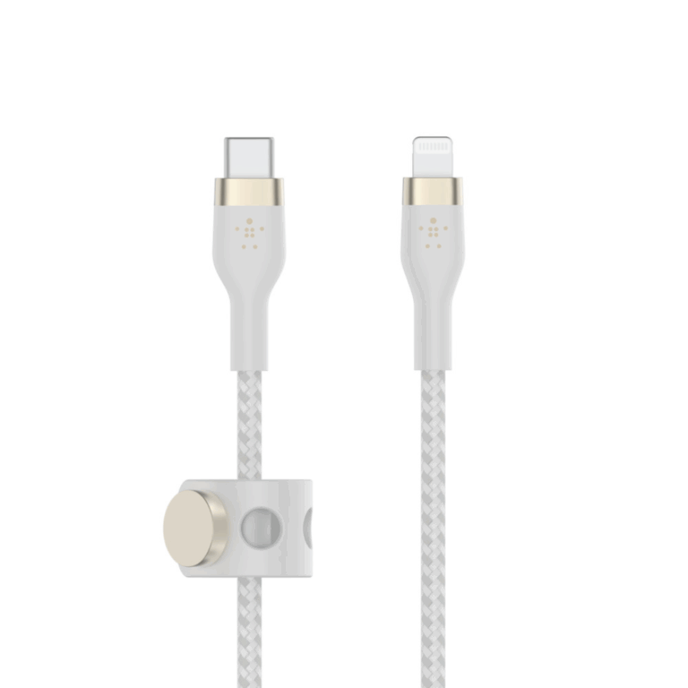 Belkin BoostCharge - Cable Lightning - 24 pin USB-C macho a Lightning macho - 2 m - blanco - Celulares - Accesorios - CAA011bt2MWH