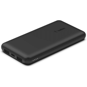 Belkin - Cargador portátil - 10000 mAh - 15 vatios - 3 conectores de salida (24 pin USB-C, 2 x USB) - negro - Celulares - Baterías y Cargadores - BPB011btBK