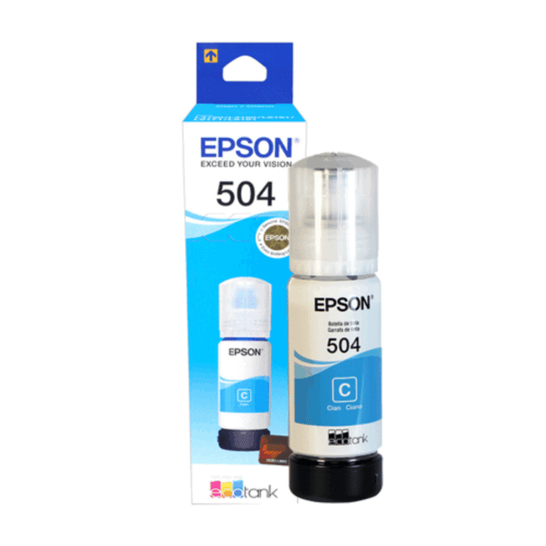 Botella Epson T504 Cyan L4150/l4160/l6161/l6171/l6191 6000 Pag T504220-al - 010343938755 - T504220-AL