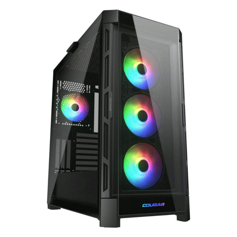 Cougar Duoface Pro RGB Mid Tower Case Black - 385AD10.0001 - CS - CA-DUOFPRB - COUGAR - 192554005584 - DUOFACE PRO RGB BLACK