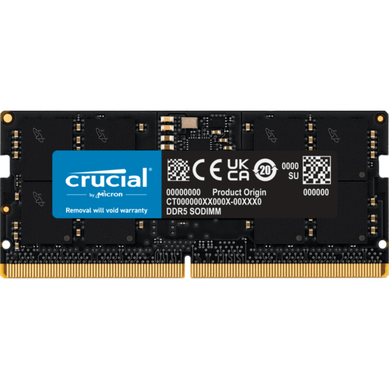 Crucial Crucial CT16G56C46S5 16G DDR5 5600Mhz SODIMM Retail ME 271462 CT16G56C46S5