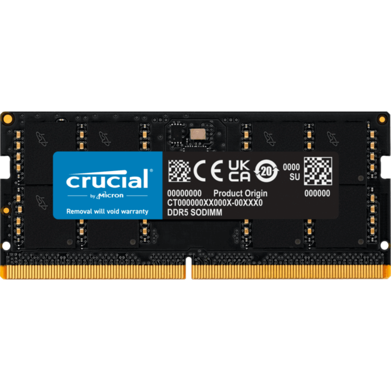 Micron 32GB DDR5 SDRAM Memory Module - MEM - C556S32G - CRUCIAL - 649528929952 - CT32G56C46S5