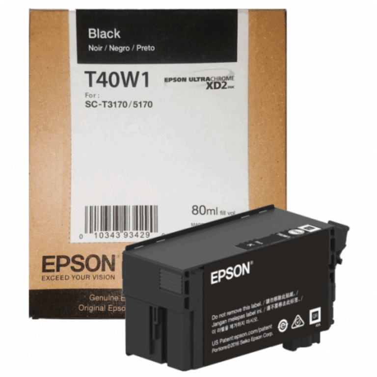 Cartucho Epson T40w120 Negro Ultrachrome Xd2 Hc 80ml - Suministros - T40W120
