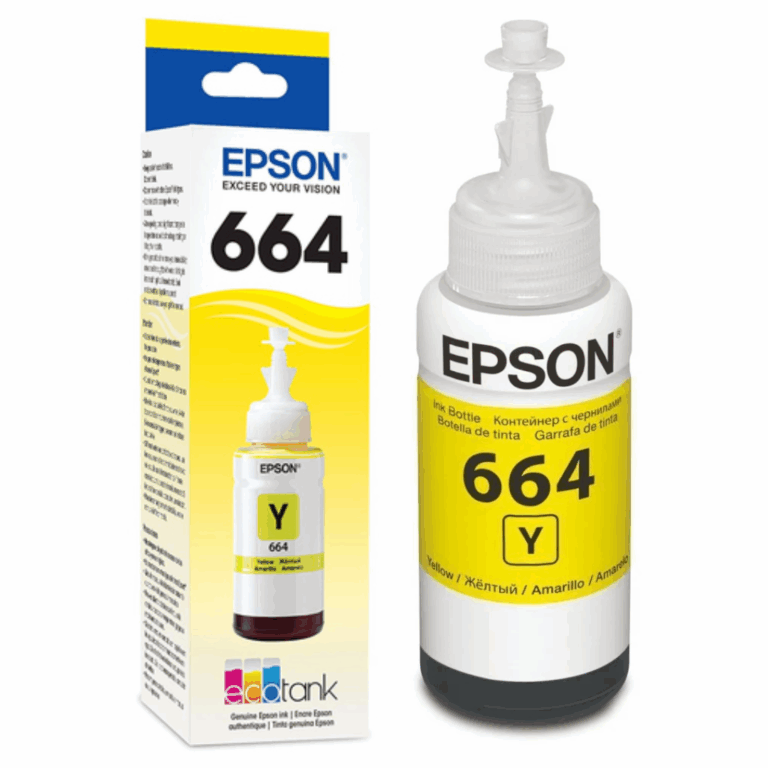 Epson T664 - Amarillo - original - recarga de tinta - para Epson L380, L386, L395, L495; EcoTank ET-2600, 2650, L1455, L396, L606, L656 - Consumibles y Media - Cartuchos de Toner e Ink-Jet - T664420-AL