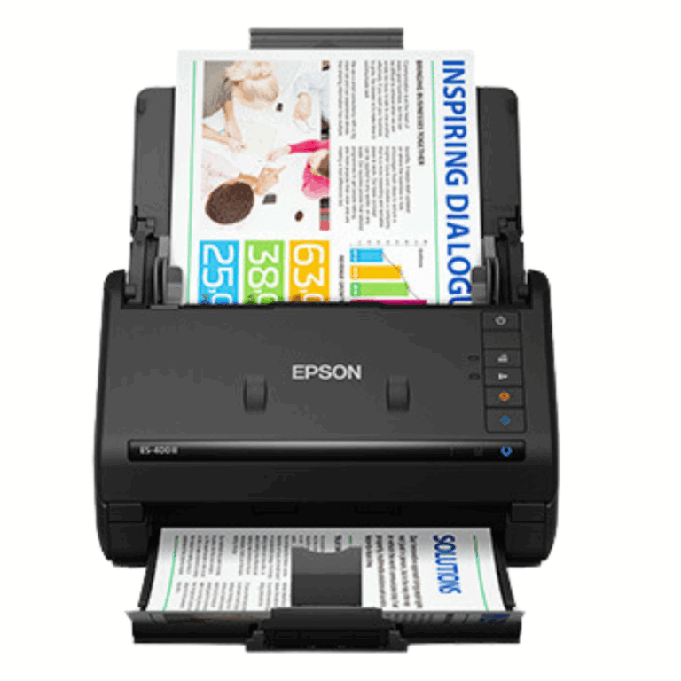 Scanner Epson Workforce Es-400 Ii 35 Ppm-70 Ipm  600 Dpi  Usb  Mod  Rojo  Opc   Adf 50 Pag  - Scaners - B11B261201