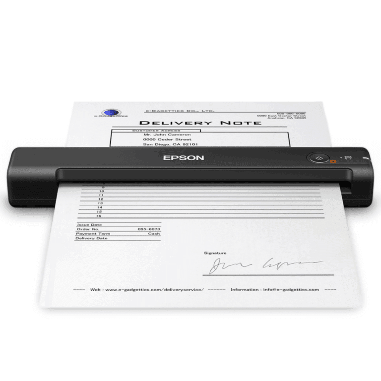 Epson WorkForce ES-50 - Escáner de documentos - Portátil - USB 2.0 - USB 2.0 - 216 x 1828.8 mm - 1200 dpi x 600 dpi - Impresoras y Escáneres - Escáneres - B11B252201