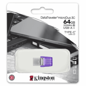 Kingston 64GB USB Type-A+C Data Traveler Duo Drive  - DTDUO3CG3/64GB