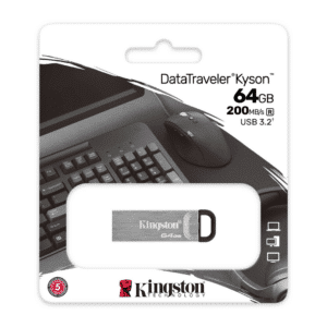 Flash Memory Kingston Datatraveler Kyson Dtkn 64gb Usb 3.2 Plateado - Flash Memory - DTK64