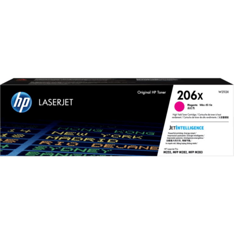 HP 206X - Alto rendimiento - magenta - original - LaserJet - cartucho de tóner (W2113X) - para Color LaserJet Pro M255, M283, MFP M282, MFP M283 - Consumibles y Media - Cartuchos de Toner e Ink-Jet - W2113X