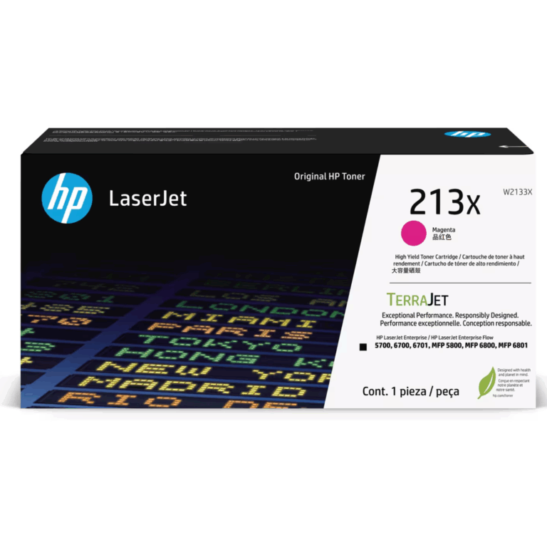 HP 213X - Alto rendimiento - magenta - original - LaserJet - cartucho de tóner (W2133X) - para Color LaserJet Enterprise 5700dn, 6700dn, MFP 6800dn - Consumibles y Media - Cartuchos de Toner e Ink-Jet - W2133X