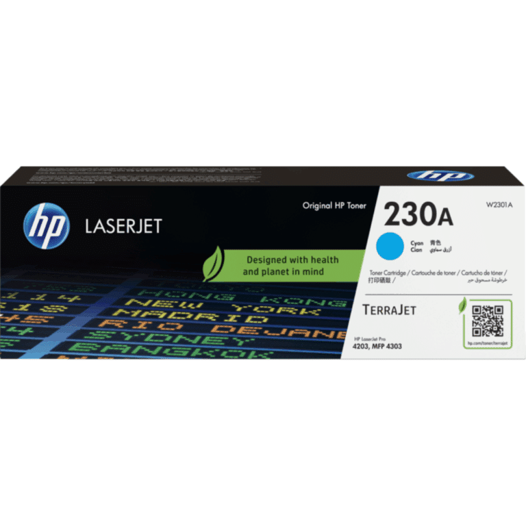 HP 230A - Cián - original - LaserJet - cartucho de tóner (W2301A) - para Color LaserJet Pro MFP 4301, MFP 4303 - Consumibles y Media - Cartuchos de Toner e Ink-Jet - W2301A