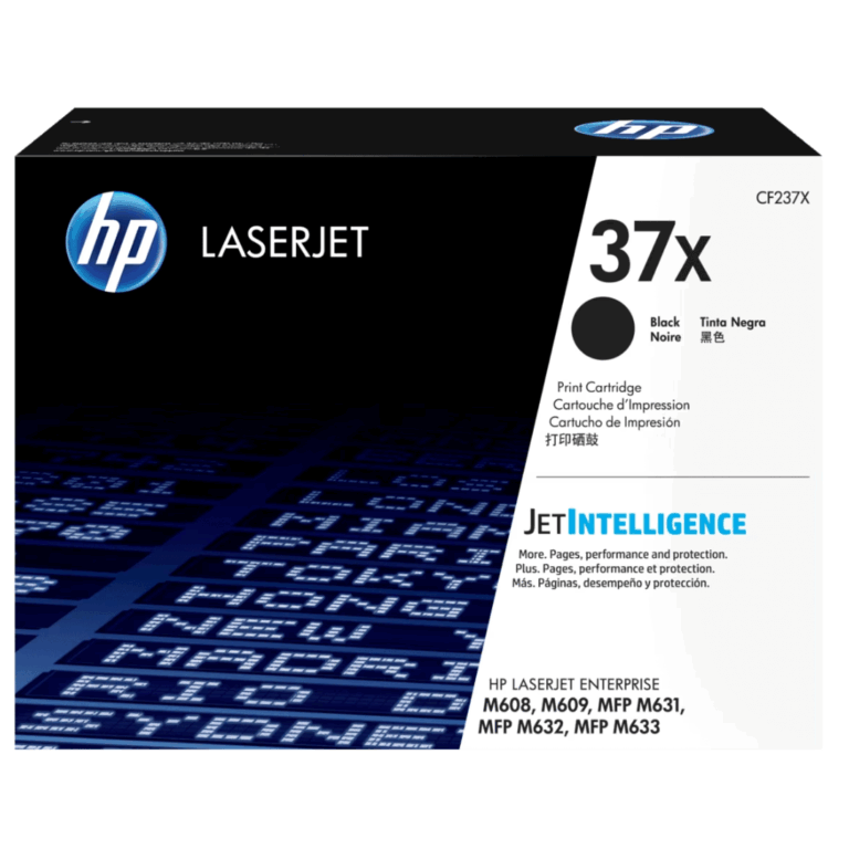 HP 37X - Alto rendimiento - negro - original - LaserJet - cartucho de tóner (CF237X) gobierno de EE. UU. - para LaserJet Enterprise M608, M609, MFP M631, MFP M632, MFP M633 - Consumibles y Media - Cartuchos de Toner e Ink-Jet - CF237X