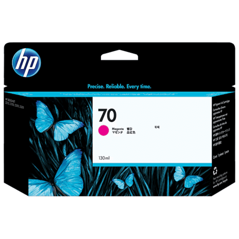HP 70 - 130 ml - magenta - original - DesignJet - cartucho de tinta - para DesignJet HD Pro MFP, T120, Z2100, Z3100, Z3100ps, Z3200, Z3200ps, Z5200, Z5400 - Consumibles y Media - Cartuchos de Toner e Ink-Jet - C9453A