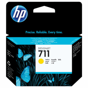 HP 711 - 29 ml - amarillo - original - DesignJet - cartucho de tinta - para DesignJet T100, T120, T120 ePrinter, T125, T130, T520, T520 ePrinter, T525, T530 - Consumibles y Media - Cartuchos de Toner e Ink-Jet - CZ132A