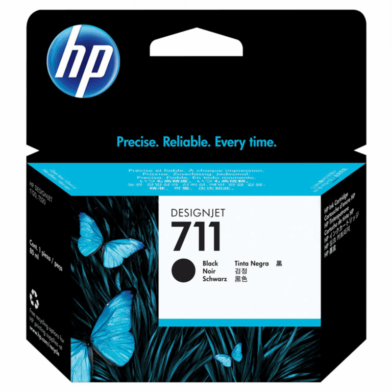 HP 711 - 38 ml - negro - original - DesignJet - cartucho de tinta - para DesignJet T100, T120, T120 ePrinter, T125, T130, T520, T520 ePrinter, T525, T530 - Consumibles y Media - Cartuchos de Toner e Ink-Jet - CZ129A