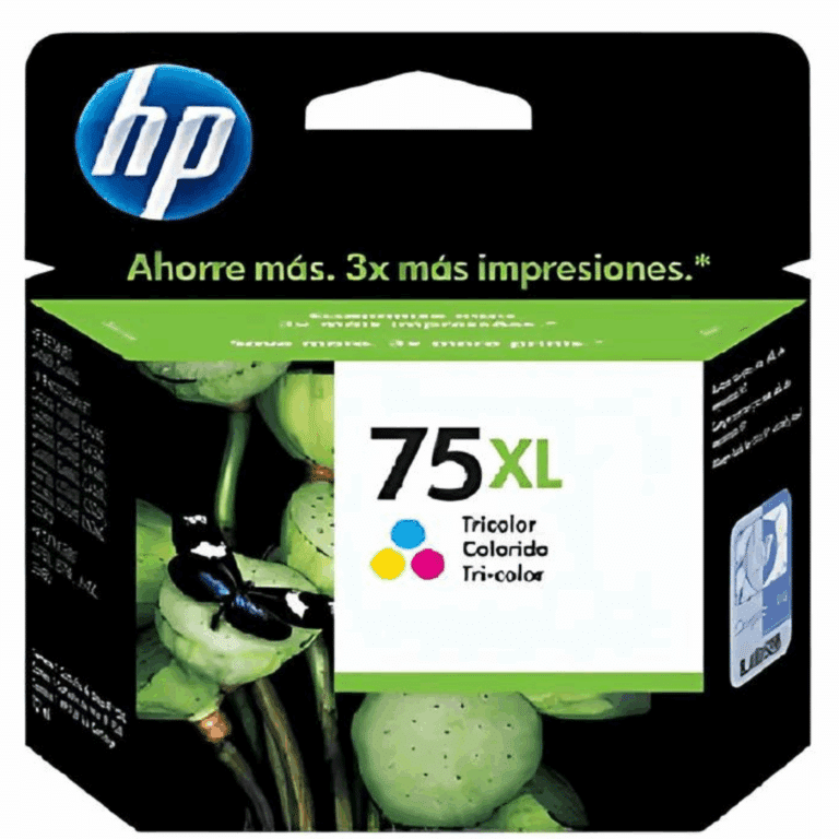 HP 75XL - 12 ml - Alto rendimiento - color (cian, magenta, amarillo) - original - cartucho de tinta - para Deskjet D4268; Officejet J6413; Photosmart C4524, C4550, C4583, C4585, C4588, C5225, C5275 - Consumibles y Media - Cartuchos de Toner e Ink-Jet - CB338WL