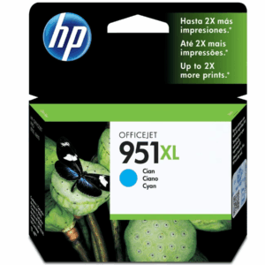 HP 951XL - 24 ml - Alto rendimiento - cián - original - cartucho de tinta - para Officejet Pro 251dw, 276dw, 8100, 8600, 8600 N911a, 8610, 8615, 8620, 8625, 8630 - Consumibles y Media - Cartuchos de Toner e Ink-Jet - CN046AL