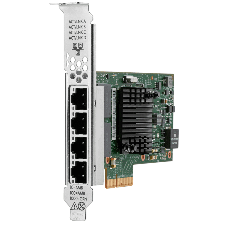 HPE 331T - Adaptador de red - PCIe 2.0 x4 perfil bajo - Gigabit Ethernet x 4 - para ProLiant DL360 Gen10, DL388p Gen8 - Redes - Adaptadores y Controladoras - 647594-B21