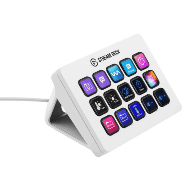 Stream Deck Lcd Corsair 15 Teclas Cubiertas De Flujo Mk2 White - Accesorios - 10GBA9911