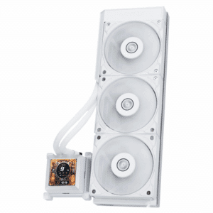 Lian Li Hydroshift 360 AIO - Pre-installed 3 X 28MM Fans - Side-mounted Coolant Pathway - 2.88 Inch LCD Screen - 480 X 480 Resolution - Captured Screenshots Or Recorded Videos - White (HSLCD36SW) - FAN - FAN-H360W - LIAN-LI - 840353046504 - HSLCD36SW