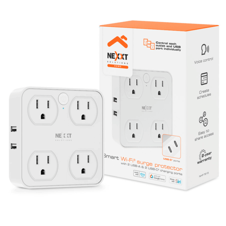 Nexxt Solutions Home - Now with TypeC ports - Seguridad y Automatización - Administración de Energía - NHP-T615