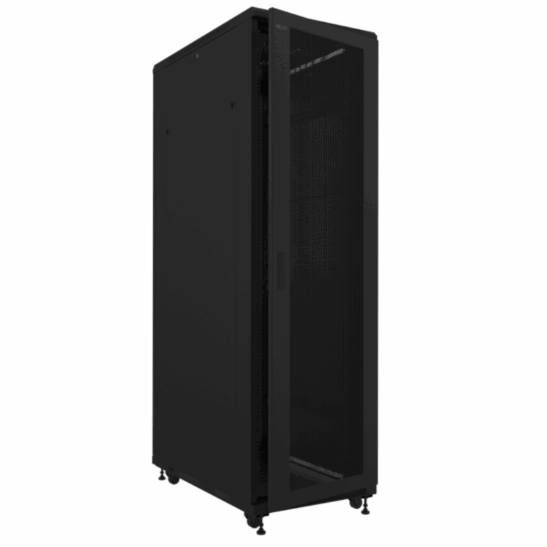 Nexxt Solutions - Rack armario - instalable en el suelo - RAL 9005, negro barniz - 42U - 19" - Redes - Paneles, Gabinetes y Cajas de Redes - NPC-S42U81B