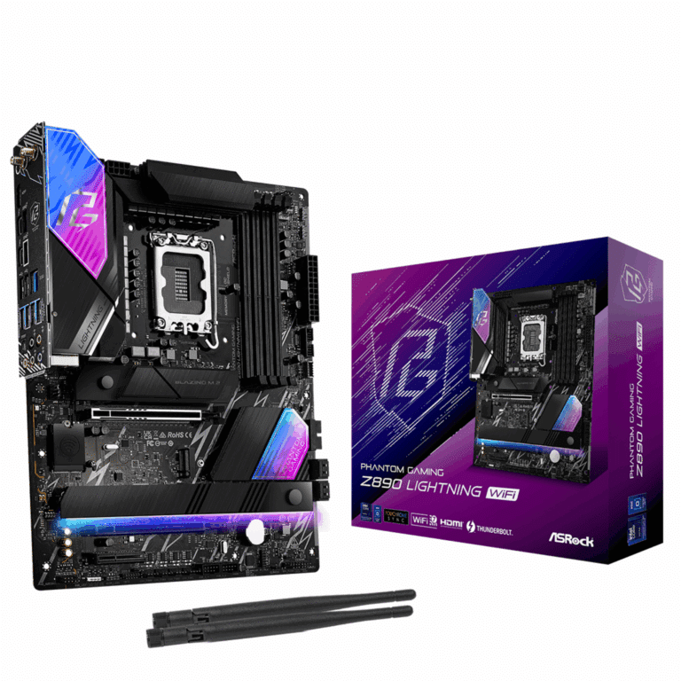 ASRock Inc. ASRock MB Z890 Lightning WiFi Z890 LGA1851 256GB DDR5 ATX Retail MB 291276 Z890 LIGHTNING WIFI