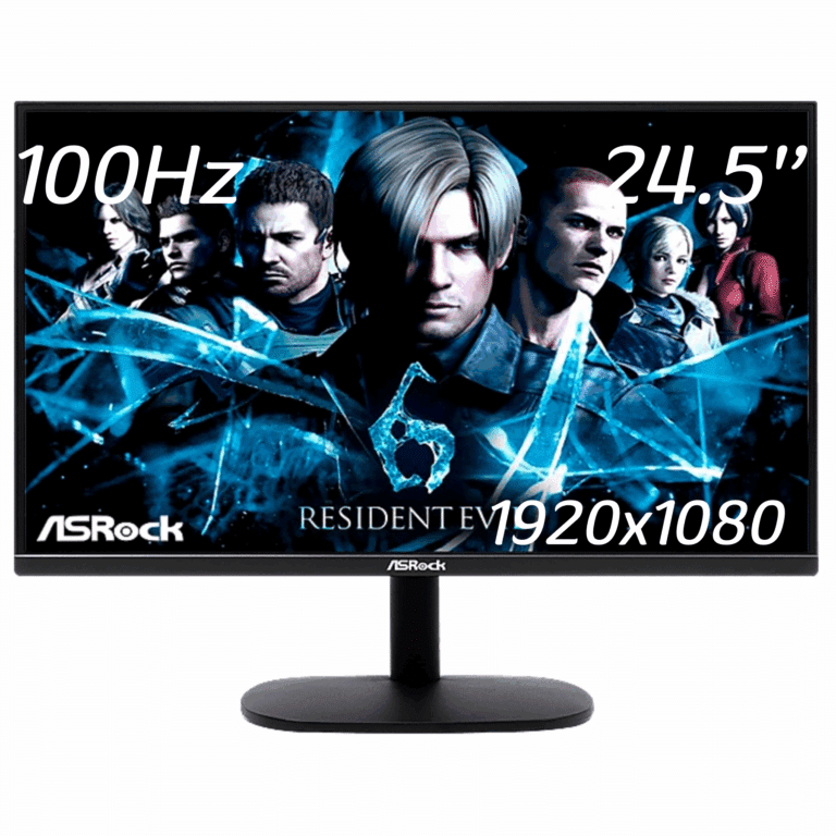 Monitor Asrock Cl25ff 24.5inch Led Ips Full Hd 1920x1080-100hz Hdmi Vga Black - Monitores - 90LXA080-A0U0A