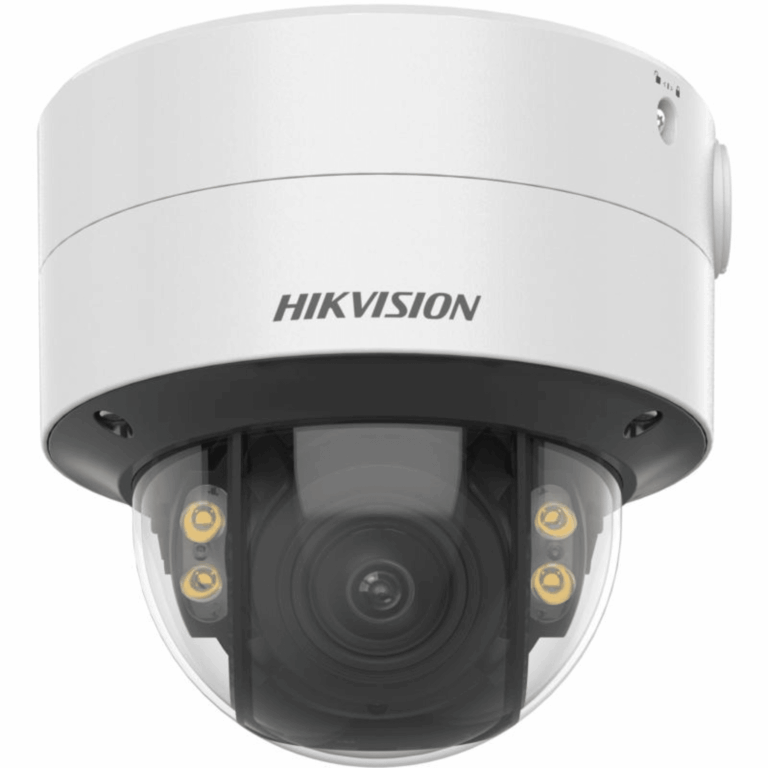Hikvision ColorVu DS-2CD2747G2-LZS - Cámara de vigilancia de red - cúpula - resistente al polvo / resistente al agua / antivandalismo - color (Día y noche) - 4 MP - 2688 x 1520 - f20 montaje - iris fijo - motorizado - audio - LAN 10/100 - MJPEG, H.264, H.265, H.265+, H.264+ - CC 12 V/PoE Clase 3 - Vigilancia de Video - Cámaras de Red - DS-2CD2747G2-LZS