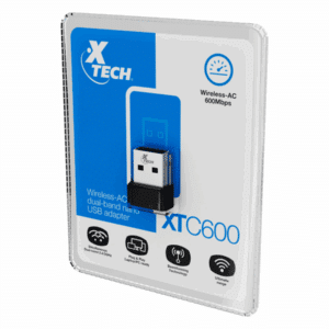 Xtech - Network adapter - USB 2.0 - Wless AC DBand 600Mbps XTC-600 - Redes - Adaptadores y Controladoras - XTC-600