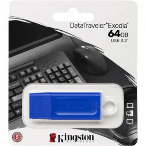 Kingston 64GB USB 3.2 Data Traveler Exodia Blue  - KC-U2G64-7GB
