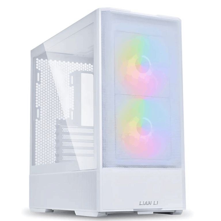 LIAN LI LANCOOL 207 White / Steel / Tempered Glass ATX Mid Tower Computer Case - LAN 207 RW - CS - CS-LAN207W - LIAN-LI - 840353046580 - LAN207RW