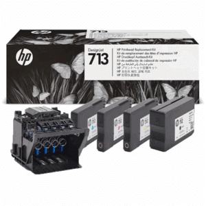 HP 713 - Paquete de 4 - amarillo, cián, magenta, negro pigmentado - original - DesignJet - kit de recambio de cabezal de impresión - para DesignJet Studio, T210, T230, T250, T630, T650 - Consumibles y Media - Kit de Impresion - 3ED58A