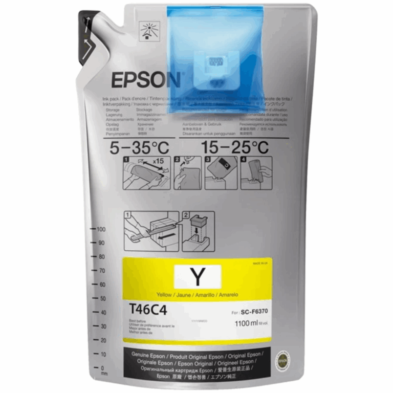 Tinta Epson T46c4 Amarillo Ultrachrome Ds F6370se/f6370pe/f9470hpe/f9470pe 1000ml C13t46c420 - 010343948969 - T46C420