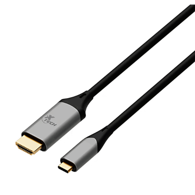 Xtech - USB cable - USB Type C - HDMI - 1.8 m - Black & silver - C male to HDMI male XTC-546 - Accesorios para Computadores - Cables - XTC-546