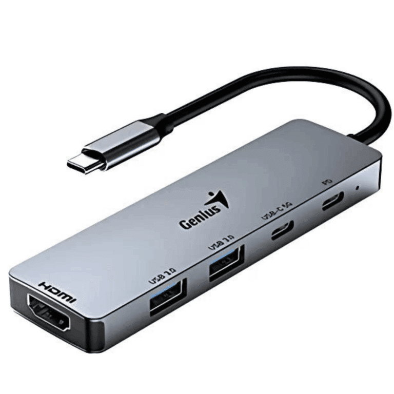 Hub Genius Uh-500 Usb-c A 5 Puertos /usb-a (2) /usb-c (1) /hdmi (1) /pd Carga (1) /win 10/11 /mac - 091163261186 - 31240003400