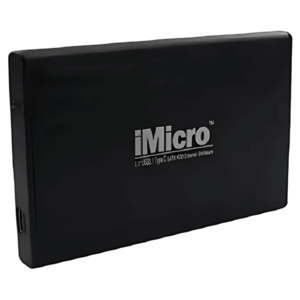 Imicro IM-U23C Drive Enclosure Serial ATA - USB 3.1 Type C Host Interface External - Black - ENL - IM-U23C - IMICRO - 841106111579 - IM-U23C