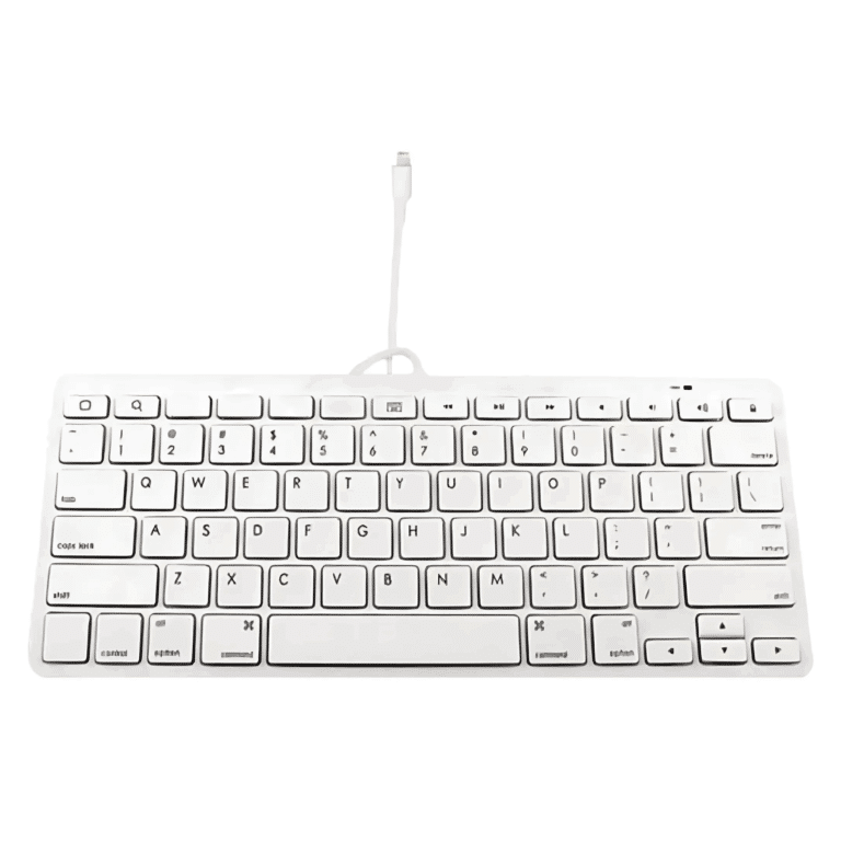 Imicro YBK-S0808 MFI Certified 8-PIN APPLE Keyboard For IPHONE And IPAD (white) - KB - YBK-S0808 - IMICRO - 841106104663 - YBK-S0808