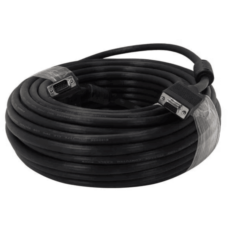 Imicro SVGA-25-MM 25ft HD15 Male To HD15 Male SVGA Cable (black) - CBL - ST-VGA/M25 - IMICRO - 878294025463 - SVGA-25-MM