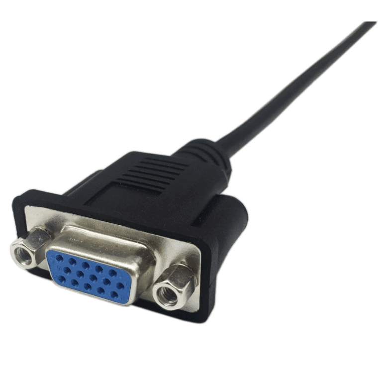 Imicro - VGA Extension Cable - HD-15 (vga) (m) To HD-15 (vga) (f) - 15 Ft - Thumbscrews - Black - CBL - ST-VGA/F15 - IMICRO - SVGA-15-MF