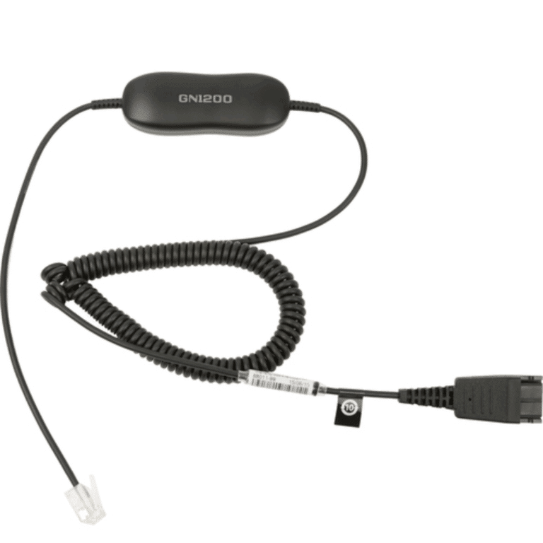 Jabra GN1200 CC - Cable para auriculares - Desconexión rápida enchufe a RJ-9 macho - para Jabra GN 2100, GN 2200, GN 2250 - Periféricos - Auriculares y Manos Libres - 88011-99