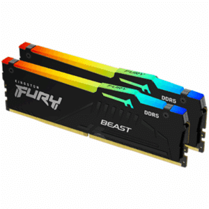 Kingston FURY Beast 64GB (2 X 32GB) DDR5 SDRAM Memory Kit | SKU KF560EAK64 - MEM - KF560EAK64 - KINGSTON - 740617331882 - KF560C36BBEAK2-64