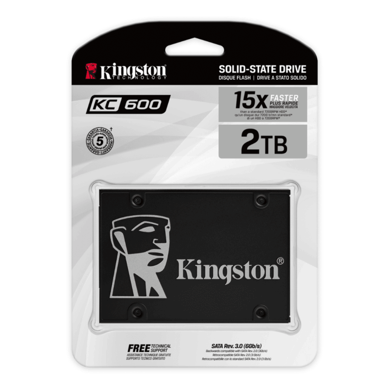 Kingston KC600 2 TB Solid State Drive - 2.5" Internal - SATA (SATA/600) - 3.5" Carrier | SKU SKC600/2TB - SSD - SKC600/2TB - KINGSTON - 740617304350 - SKC600/2048G