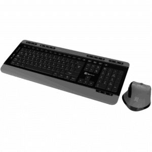 Klip Xtreme - Keyboard - Spanish - Wireless - 2.4 GHz / Bluetooth 5.0 - Gray / Black - Dual Connection / Touchpad - Periféricos - Combos de Teclado y Ratón - KCK-550S