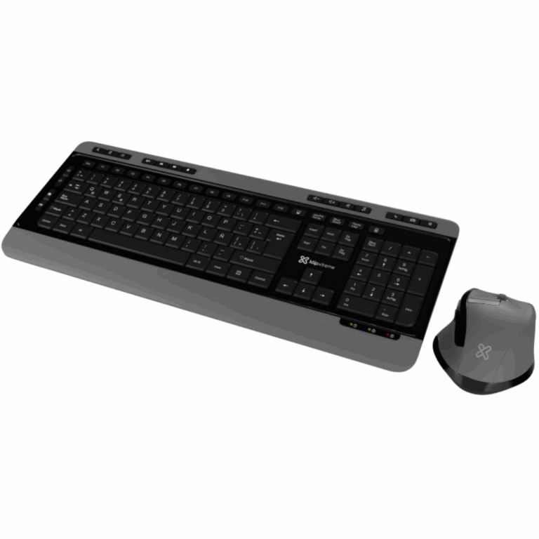 Klip Xtreme - Keyboard - Spanish - Wireless - 2.4 GHz / Bluetooth 5.0 - Gray / Black - Dual Connection / Touchpad - Periféricos - Combos de Teclado y Ratón - KCK-550S
