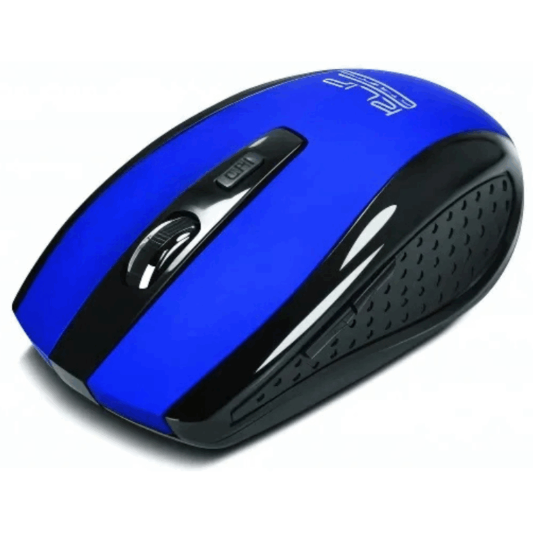 Klip Xtreme KMW-340 - Ratón - diestro - óptico - 6 botones - inalámbrico - 2.4 GHz - receptor inalámbrico USB - azul - Periféricos - Ratones - KMW-340BL
