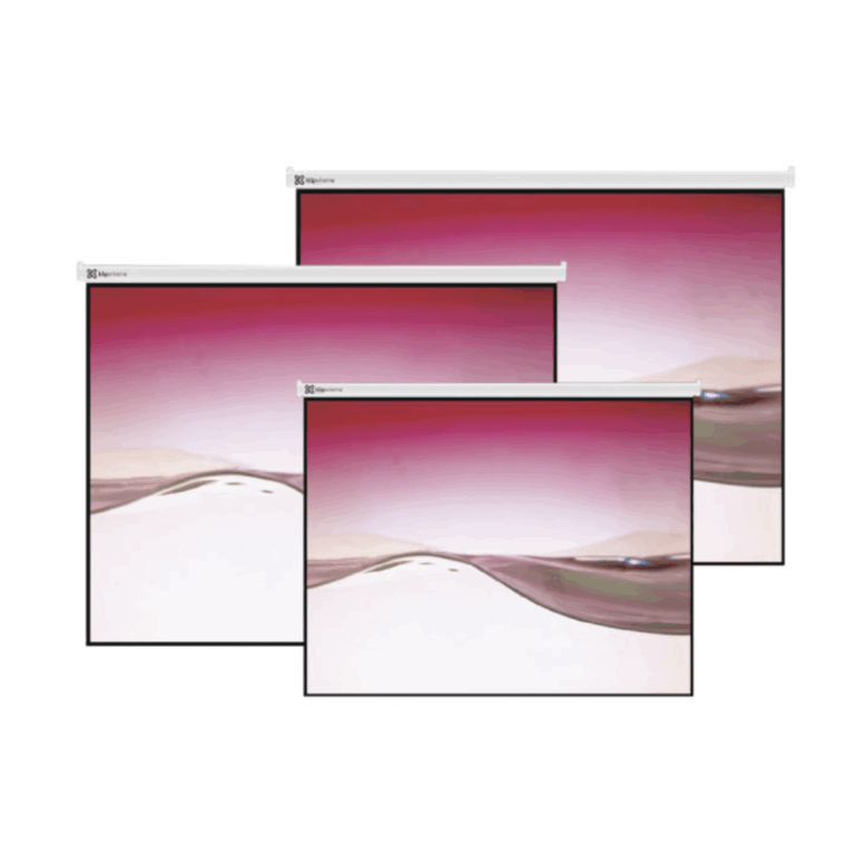 Klip Xtreme KPS-303 - Pantalla de proyección - instalable en el techo, instalable en pared - 100" (254 cm) - 4:3 - Matte White - blanco - Proyectores - Pantallas - KPS-303